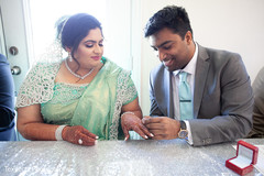 Indian bride showing her mehndi Indian bride showing her mehndi