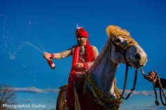 Raja during baraat Raja during baraat