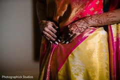 Indian bride showing her mehndi Indian bride showing her mehndi