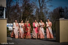 Outdoor themed indian bride with bridesmaids photo session. Outdoor themed indian bride with bridesmaids photo session.