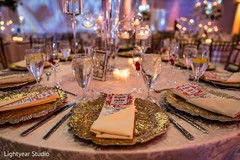 Dreamy Indian wedding reception table set up. Dreamy Indian wedding reception table set up.