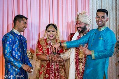 Maharani getting the grooms ring. Maharani getting the grooms ring.