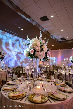 Unique Indian wedding reception table centerpiece. Unique Indian wedding reception table centerpiece.