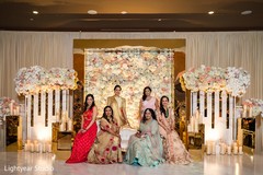 Maharani and bridesmaids on their reception outfits. Maharani and bridesmaids on their reception outfits.
