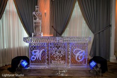 Stunning personalized Indian wedding ice decor. Stunning personalized Indian wedding ice decor.