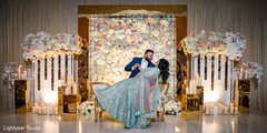 Adorable Indian bride and groom face to face portrait. Adorable Indian bride and groom face to face portrait.