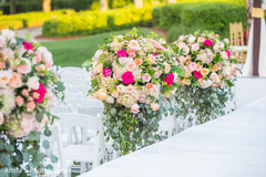 Dreamy Indian wedding ceremony aisle flowers. Dreamy Indian wedding ceremony aisle flowers.