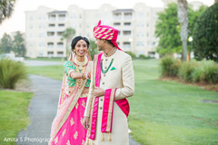Maharani surprising the groom. Maharani surprising the groom.