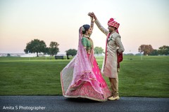 Indian groom admiring maharani. Indian groom admiring maharani.