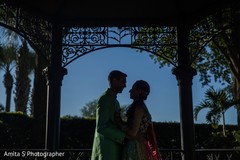 Romantic Indian couple silhouettes capture. Romantic Indian couple silhouettes capture.