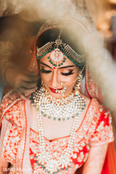 Dreamy Indian bridal ceremony makeup. Dreamy Indian bridal ceremony makeup.