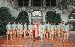Charming Indian groom with groomsmen. Charming Indian groom with groomsmen.