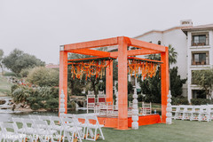 Incredible outdoors Indian wedding ceremony mandap. Incredible outdoors Indian wedding ceremony mandap.