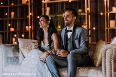 Sweet Indian couple at reception party. Sweet Indian couple at reception party.