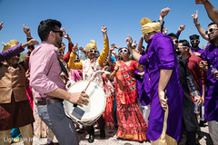 Indian Dhol player at baraat procession. Indian Dhol player at baraat procession.