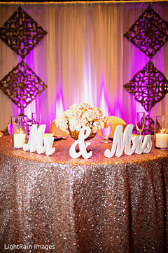 Astonishing indian couple's wedding reception table decor Astonishing indian couple's wedding reception table decor
