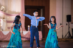 Lovely Indian wedding reception dancers. Lovely Indian wedding reception dancers.
