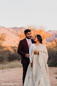 Indian bride and groom posing Indian bride and groom posing
