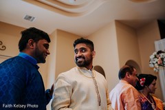 Indian groom with guests Indian groom with guests
