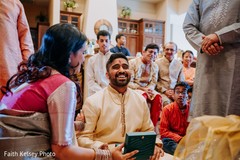 Indian groom during the ceremony Indian groom during the ceremony