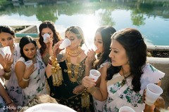 Bridesmaids and Maharani having a drink Bridesmaids and Maharani having a drink