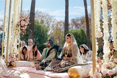 Indian groom and bride getting married Indian groom and bride getting married