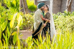 Maharani and groom having a romantic moment Maharani and groom having a romantic moment