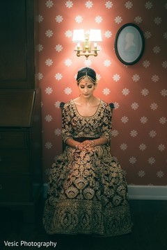 Enchanting Indian bride on her ceremony outfit. Enchanting Indian bride on her ceremony outfit.