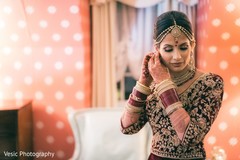 Enchanting Indian bride getting ready. Enchanting Indian bride getting ready.