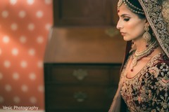 Charming Indian bride on her ceremony outfit. Charming Indian bride on her ceremony outfit.