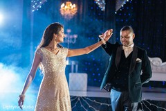Adorable Indian newlyweds' first dance. Adorable Indian newlyweds' first dance.