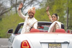 Indian newlyweds after the ceremony Indian newlyweds after the ceremony