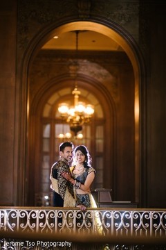 Indian bride and groom posing Indian bride and groom posing