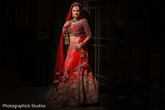 Indian bride glowing in her wedding attire. Indian bride glowing in her wedding attire.