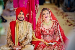 Cheerful indian wedding reception ceremony Cheerful indian wedding reception ceremony