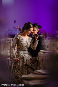 Adorable indian couple at reception capture. Adorable indian couple at reception capture.