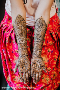 Indian bride showing her mehndi Indian bride showing her mehndi