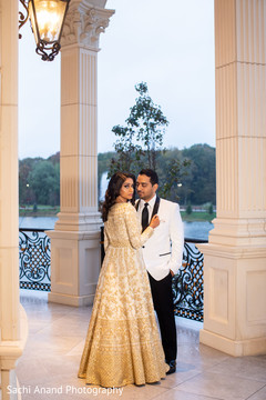 Ravishing Indian couple's wedding reception attire. Ravishing Indian couple's wedding reception attire.