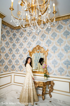 Indian bride glowing in her wedding attire. Indian bride glowing in her wedding attire.