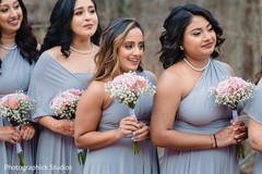 Lovely Indian bridesmaids waiting for brides. Lovely Indian bridesmaids waiting for brides.