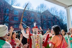Joyful Indian groom.