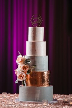 Elegant Indian wedding cake. Elegant Indian wedding cake.