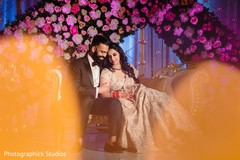 Colorful dreamy moment at reception. Colorful dreamy moment at reception.