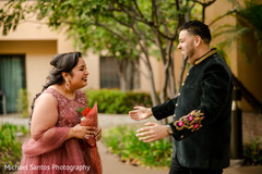 Indian couple's first look capture. Indian couple's first look capture.