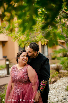 Indian bride and groom tender moment. Indian bride and groom tender moment.