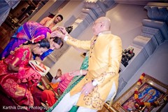 Indian bride being blessed by relatives. Indian bride being blessed by relatives.