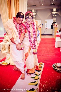 See this traditional Indian wedding ritual. See this traditional Indian wedding ritual.