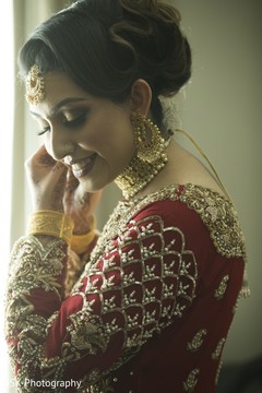 Beautiful indian bride getting ready. Beautiful indian bride getting ready.