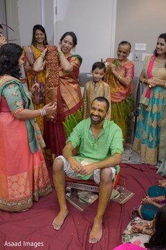 Haldi for the groom. Haldi for the groom.