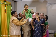 Incredible Indian groom's haldi celebration. Incredible Indian groom's haldi celebration.